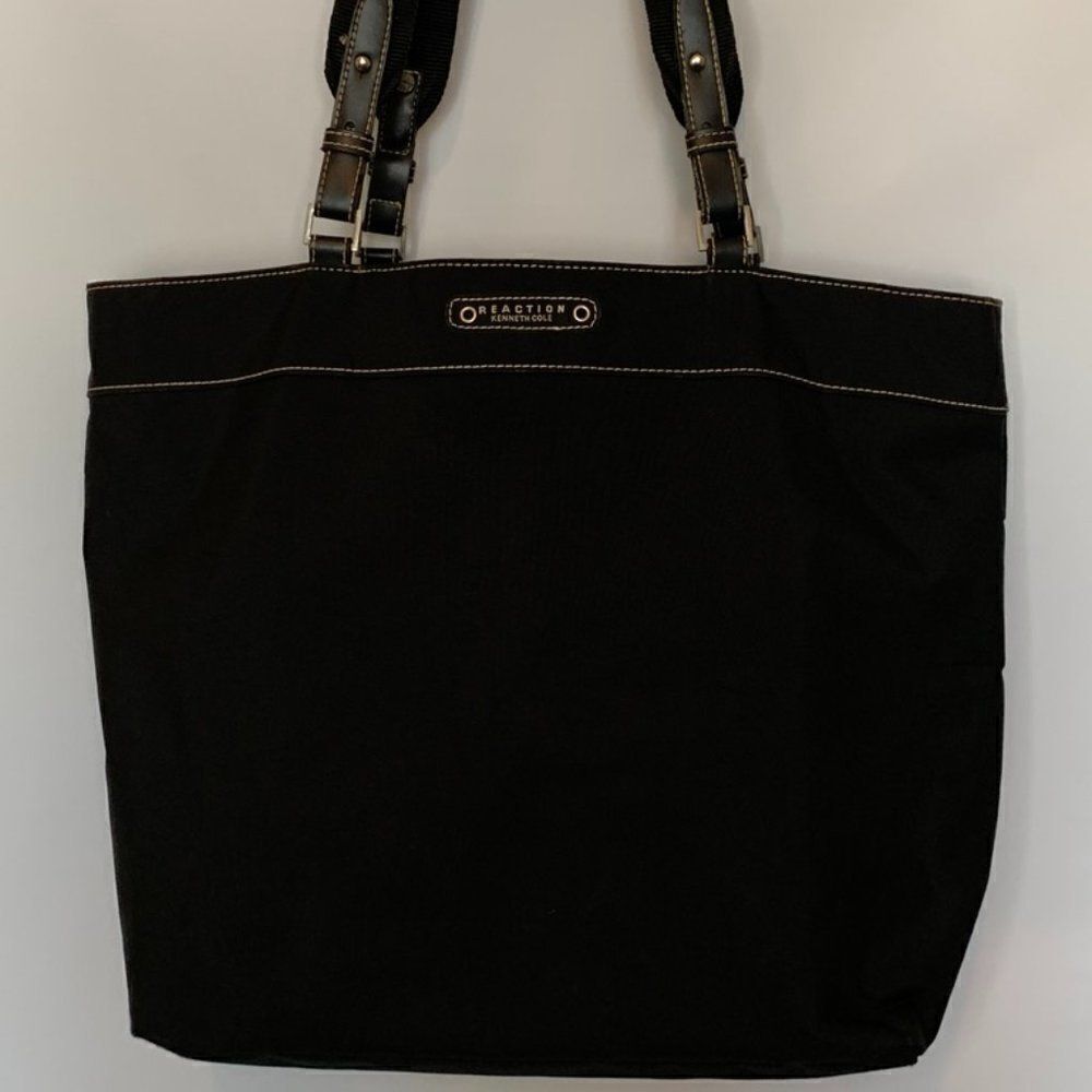Kenneth Cole Reaction Large Black Canvas Tote